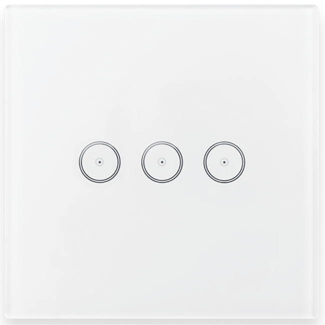 Amiko Home Prekidač, zidni, za tri uređaja - SMART SWITCH 3 CH