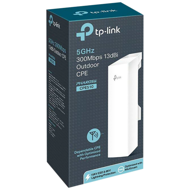 TP-LINK Wireless N Access Point, 300Mbps, 13dBi, 5GHz - CPE510 - Image 2