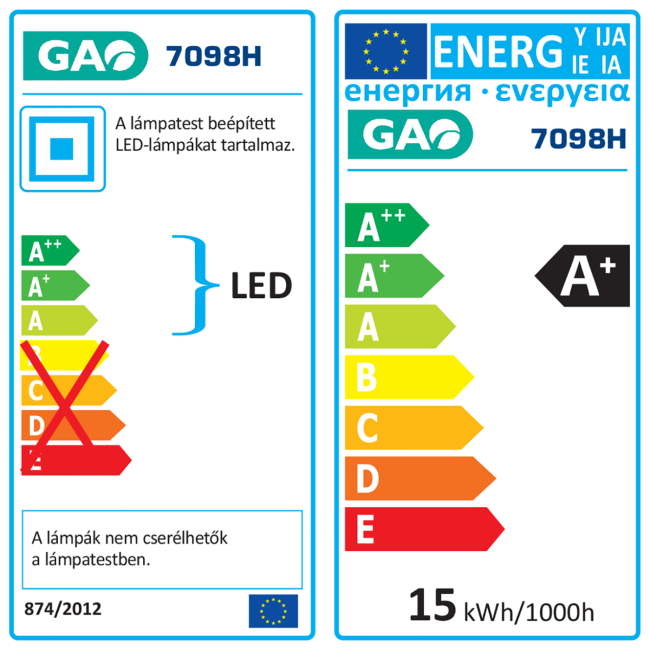home Plafonjera, LED 15W , 3000K - 7098H - Image 2