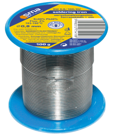 SMA Tinol za lemljenje, Ø0.8 mm, 100g - SW 0.8/100