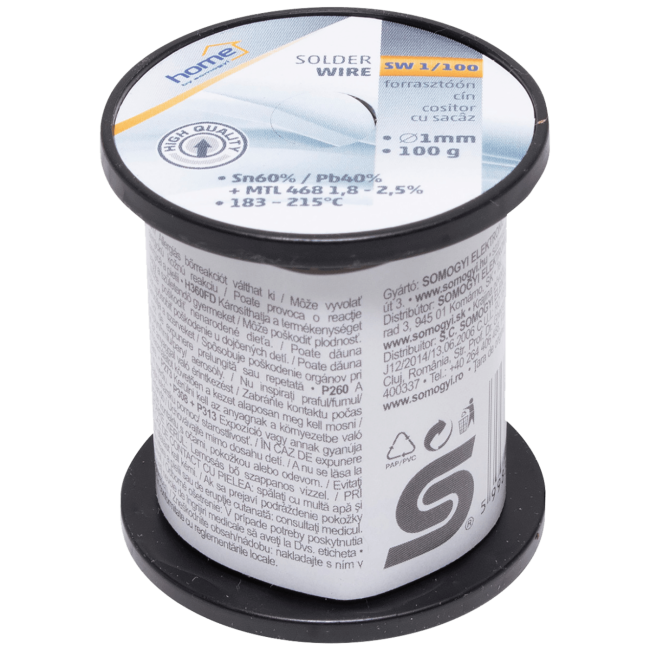 SMA Tinol za lemljenje, Ø1.0 mm, 100g - SW 1/100