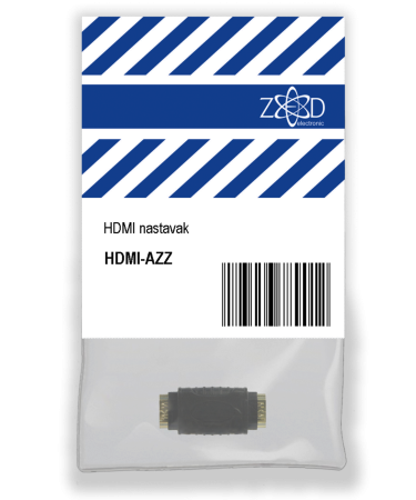 ZED electronic HDMI nastavak, pozlaćeni konektori - HDMI-AZZ