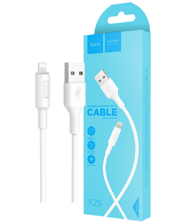 hoco. USB kabl za iPhone, Lightning kabl, 1 met., 2 A, bijela - X25 Soarer Lightning, White