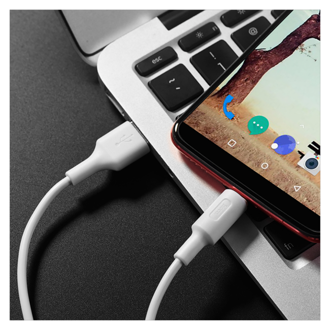 hoco. USB kabl za smartphone, USB type C kabl, 1 met, 2 A,bijela - X25 Soarer USB type C, White - Image 4