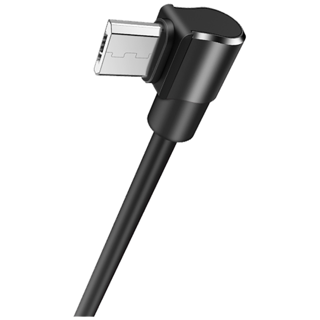 hoco. USB kabl za smartphone, micro USB, kutni 90°, 1.2 met,crna - U37 Long Roam, Micro USB , BK - Image 3