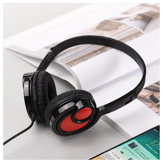 hoco. Slušalice sa mikrofonom, 3.5 mm, dužina kabela 1.5 met, crna - W17 Delightful Headphones MIC BK - Image 4