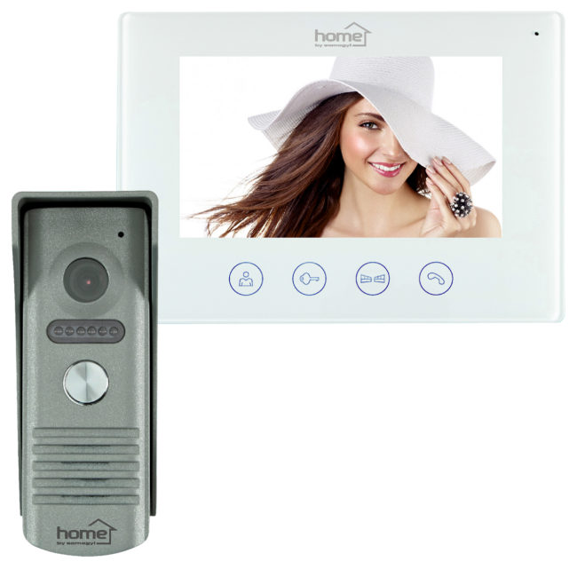 home Žični video interfon, set, 7" LCD display, WiFi - DPV WIFI SET