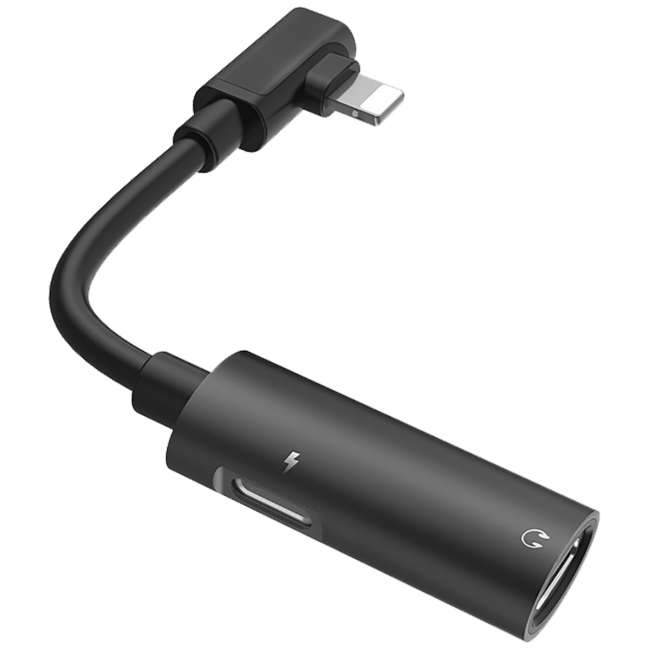 hoco. Adapter za slušalice 2in1, iPhone,Lightning na 2 x Lightning - LS18 Lightning to Lightning - Image 4