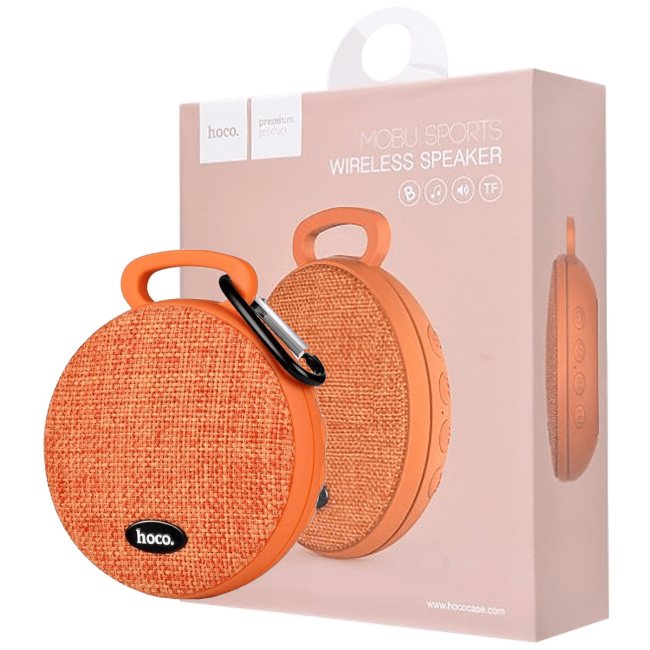 hoco. Zvučnik bežični, Bluetooth, 600 mAh, 5 h, orange - BS7 Mobu, Bluetooth, orange