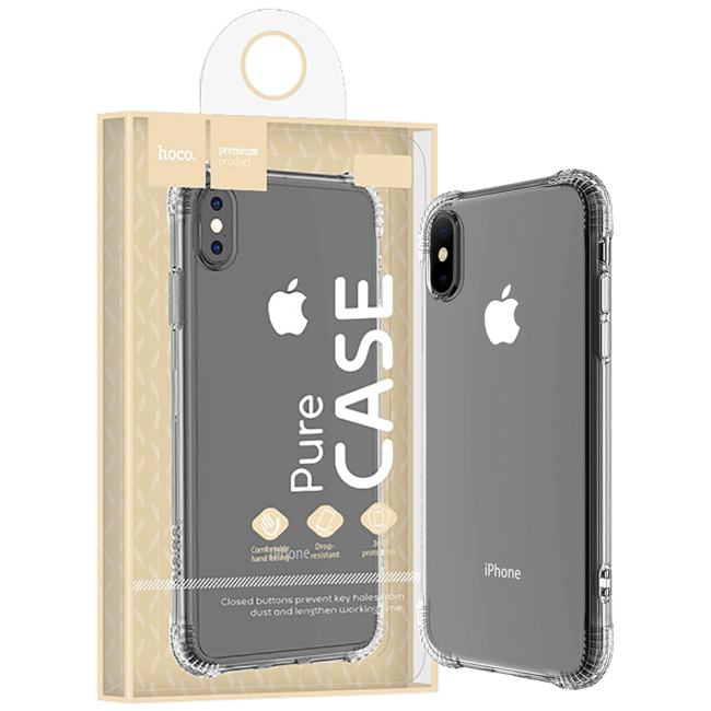 hoco. Maska za iPhone X / XS, transparent - Armor series Case iPhone X/XS