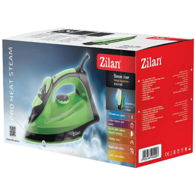 Zilan Pegla na paru, 2200 W, Anticalc And Drip, zeleno/crna - ZLN2189 - Image 2