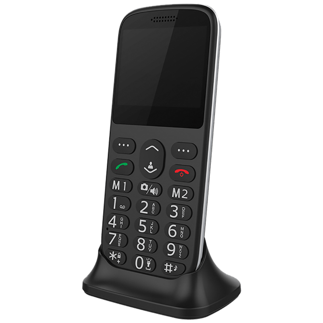 MeanIT Telefon mobilni, 2.31" zaslon, SOS tipka - SENIOR IV Black