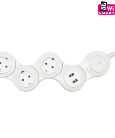 home Produžni kabl,SMART,podesivi,3 utičnice,1.5mm²,USB,WiFi - NVH 03K/WIFI