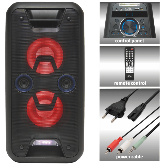 SAL Zvučnik bežični, Bluetooth, KARAOKE, 120 / 80W - PAR 220BT - Image 2
