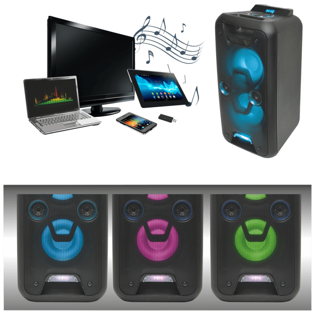 SAL Zvučnik bežični, Bluetooth, KARAOKE, 120 / 80W - PAR 220BT - Image 3
