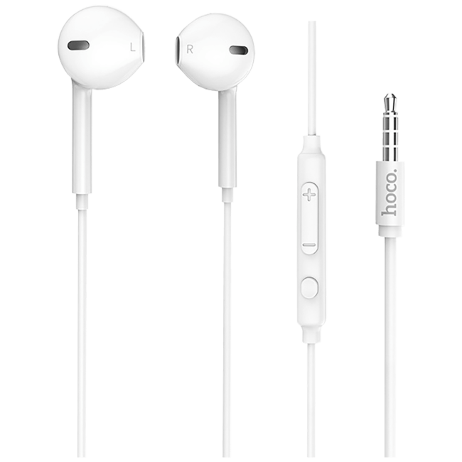 hoco. Slušalice sa mikrofonom, 3.5 mm,dužina kabela 1.2 met,bijela - M55 Memory sound White - Image 4