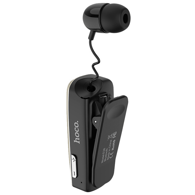 hoco. Slušalica bežična sa mikrofonom, Bluetooth, 90 mAh, 5 h - E38 Business Black - Image 3
