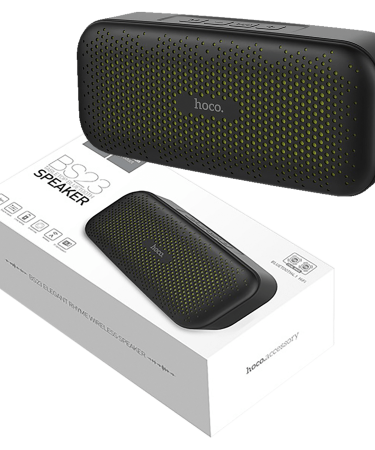 hoco. Zvučnik bežični, Bluetooth, 1200 mAh, 3 h, 5 W, crna - BS23 Elegant rhyme