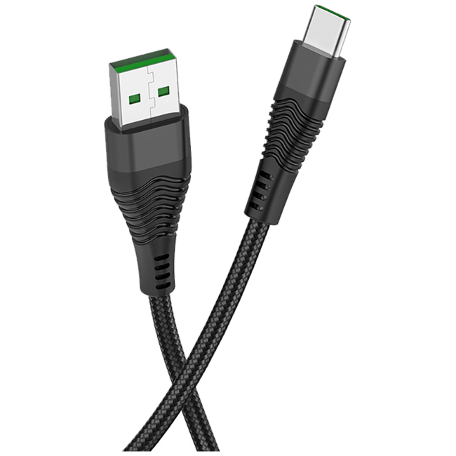 hoco. USB kabl za smartphone, USB type C, 1.2 met., 5 A, crna - U53 5A Flash - Image 3