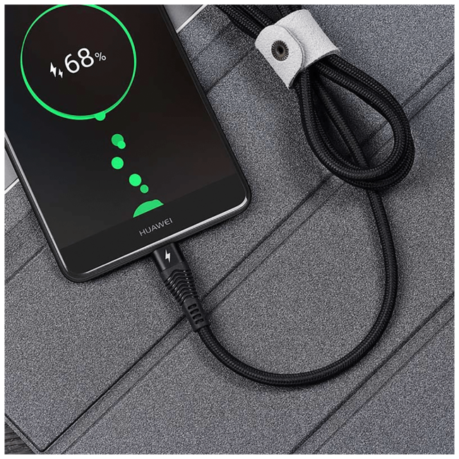 hoco. USB kabl za smartphone, USB type C, 1.2 met., 5 A, crna - U53 5A Flash - Image 5