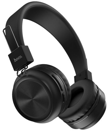 hoco. Slušalice bežične/žične, Bluetooth, 8h rada, mikrofon - W25 Promise Crne