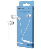 Borofone Slušalice sa mikrofonom, 3.5 mm,dužina kabela 1.2 met,bijela - BM25 Sound edge