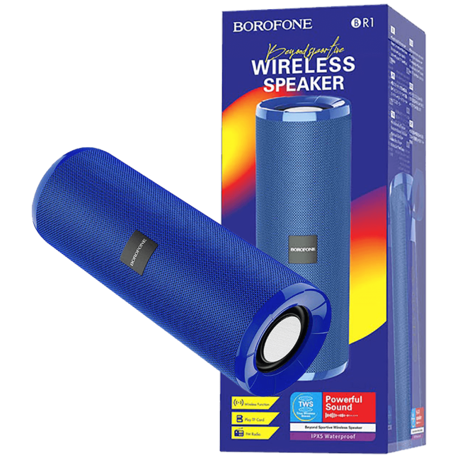 Borofone Zvučnik bežični, Bluetooth, 1200 mAh, 3 h, plava - BR1 Beyond Blue