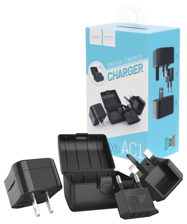 hoco. Punjač kućni, univerzalni, EU/UK/US/AU, 1 x USB, 3 A - AC1 Universal Charger
