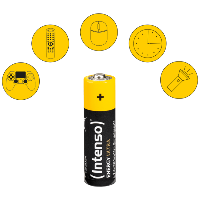 (Intenso) Baterija alkalna, AAA LR03/4, 1,5 V, blister 4 kom - Image 2