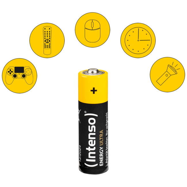 (Intenso) Baterija alkalna, AA LR6/24, 1,5 V, blister 24 kom - Image 2