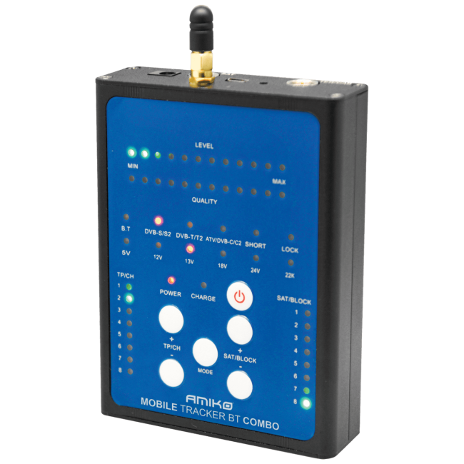 Amiko Instrument mjerni, DVB-S2/T2/C, Bluetooth - Mobile Tracker BT Combo