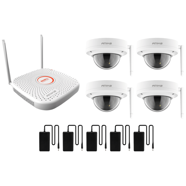 Amiko Home Set za video nadzor, 9ch, 4 x kamera, 2.0 Mpixel, WiFi - CCTV KIT 4800