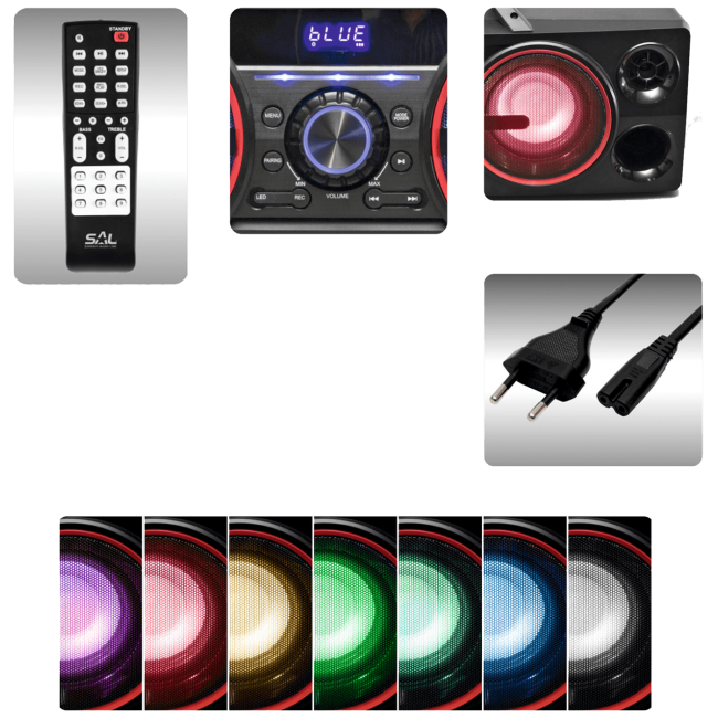 home Zvučnik bežični, Bluetooth, multimedijalni, BoomBox - BT POWER - Image 2