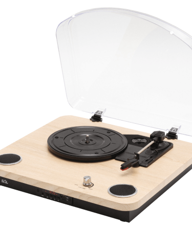 SAL Retro gramofon drvo + BT bežični zvučnik, 4in1, FM, MP3, AUX - RRT 12B