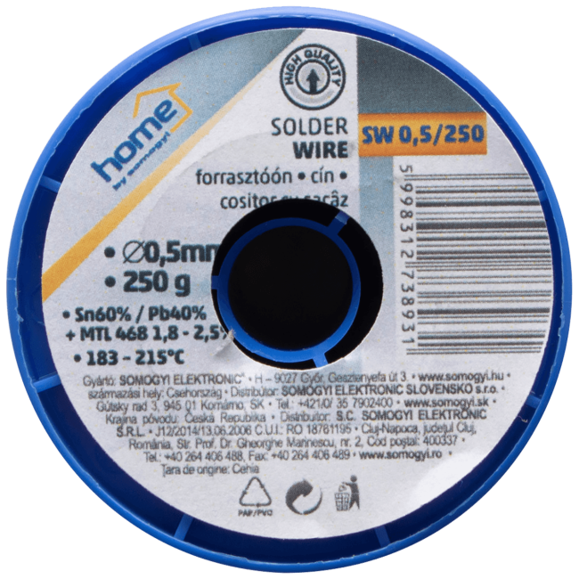 SMA Tinol za lemljenje, Ø 0.5 mm, 250g - SW 0.5 /250 - Image 2