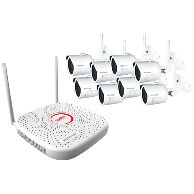 Amiko Home Set za video nadzor, 2 Mpixel, 8 x bullet cam., 9 ch, WiFi - WIFI KIT-8900