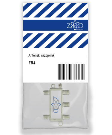ZED electronic Antenski razdjelnik 1 ulaz - 4 izlaza, 900-2400MHz - FR4