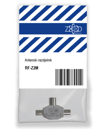 ZED electronic Antenski razdjelnik 1 ženski na 2 muška - RF-Z2M