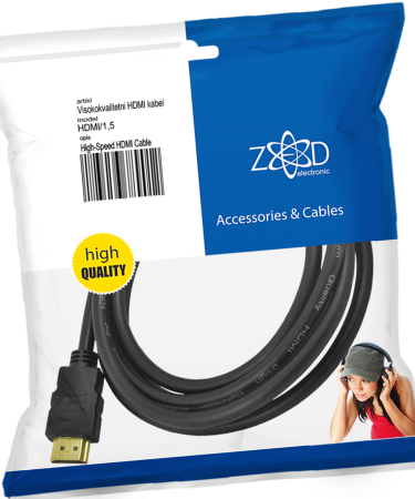 ZED electronic HDMI kabl, 1.5 met, ver. 1.4 - HDMI/1,5