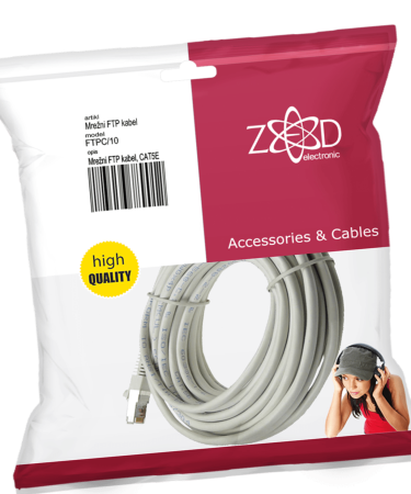 ZED electronic Mrežni FTP kabl, CAT5E, 10 met - FTPC/10