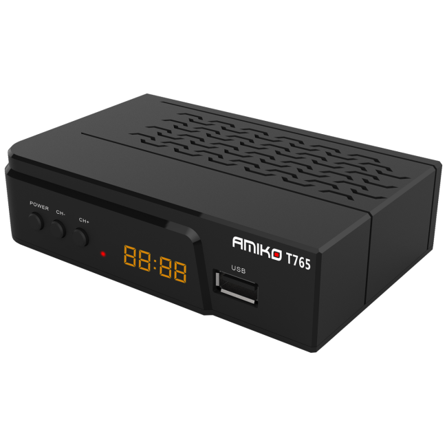Amiko Prijemnik zemaljski, DVB-T2, H.265, Media Player,USB - T765