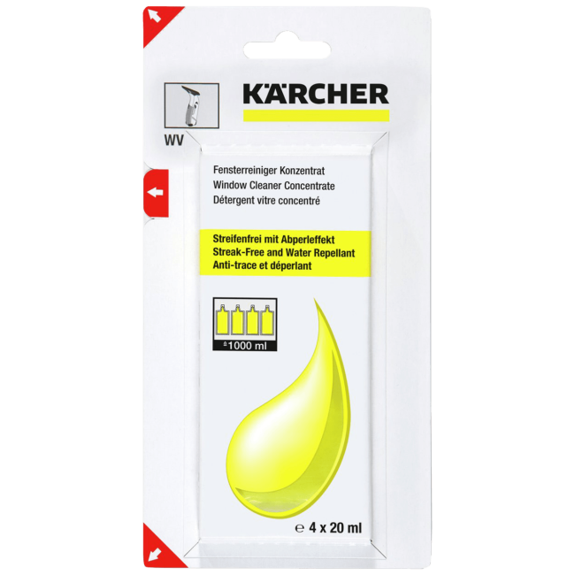Karcher Sredstvo za čišćenje stakla, koncentrat, 4 x 20 ml - RM 503