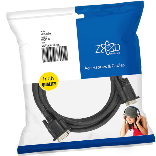 ZED electronic VGA (monitor) kabl, dužina 1.8 metara - MC/1,8