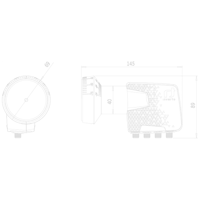 Inverto LNB Quattro, šum 0,2 dB, DVB-S2 ( HD - UHD ) - IDLP-QTL410-PREMU-OPN - Image 2