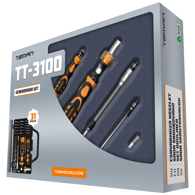 Toman Set alata, za precizne popravke,  31 kom - TT-3100 - Image 2