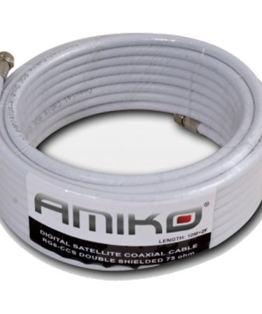Amiko Koaksijalni kabl RG-6, CCS, 90dB, 20 met. Sa konektorima - RG6/90dB - 20m