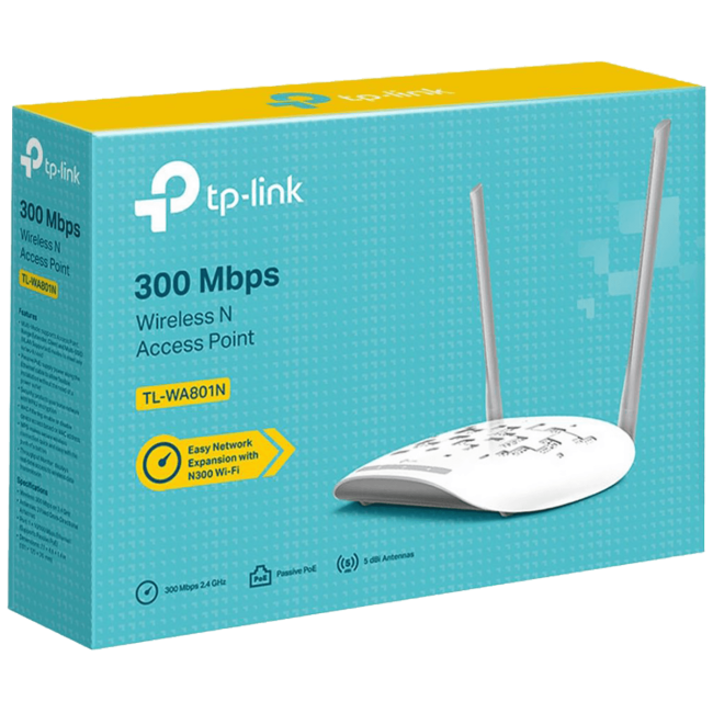 TP-LINK Wireless N Access Point 300Mbps, 2,4GHz - TL-WA801N - Image 2