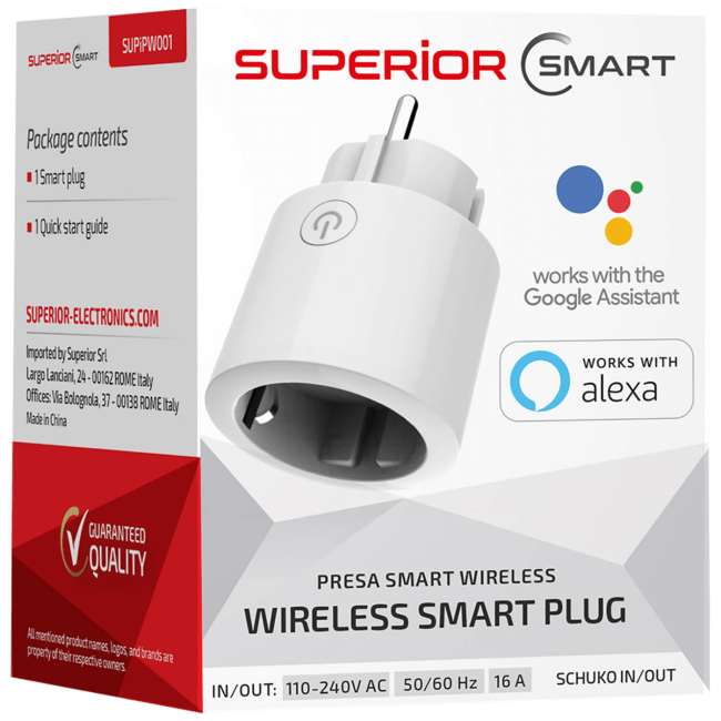 Superior Pametna uticnica, WiFi, Google Assistant i Alexa - Wireless Smart Plug - Image 2