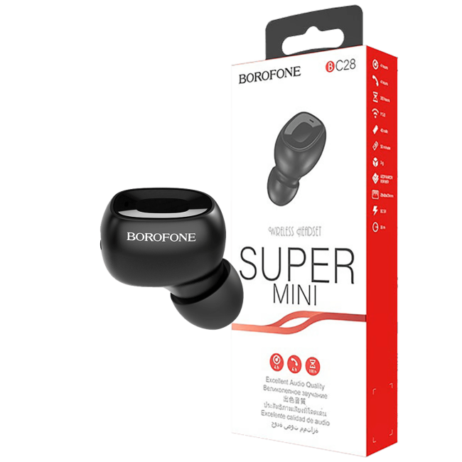 Borofone Slušalica bežična sa mikrofonom, Bluetooth, 40 mA, 4 h - BC28 Shiny sound