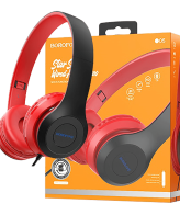Borofone Slušalice sa mikrofonom, 3.5 mm, dužina kabela 1.2 met. - BO5 Star sound Red